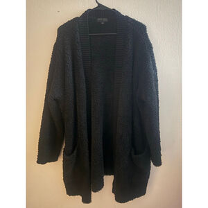 Women's Barefoot Dreams Black CozyChic Cardigan 1X